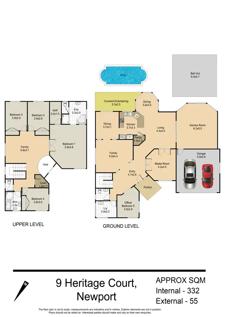 Floorplan of Homely house listing, 9 Heritage Court, Newport QLD 4020