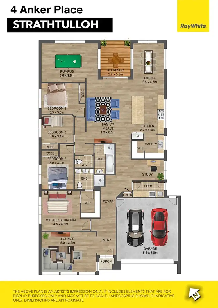 Floorplan of Homely house listing, 4 Anker Place, Strathtulloh VIC 3338