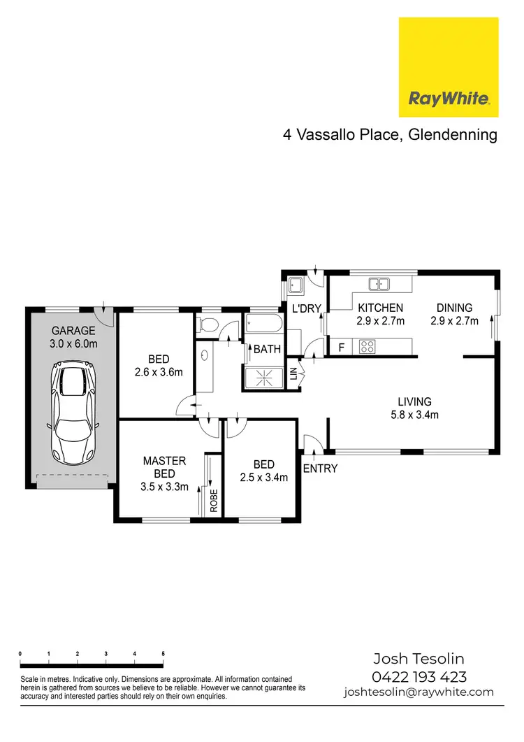 Floorplan of Homely house listing, 4 Vassallo Place, Glendenning NSW 2761