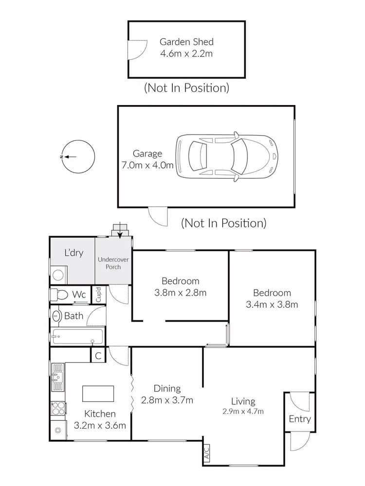 Floorplan of Homely house listing, 78 Plume Street, Norlane VIC 3214