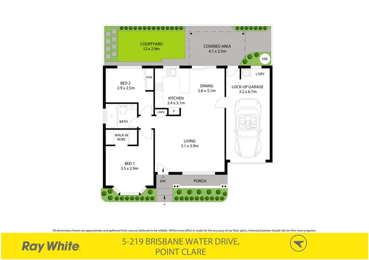 Floorplan of Homely villa listing, 5/219 Brisbane Water Drive, Point Clare NSW 2250