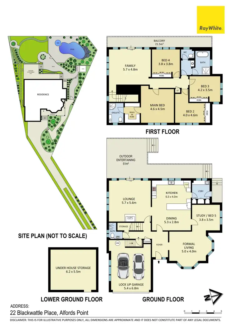 Floorplan of Homely house listing, 22 Blackwattle Place, Alfords Point NSW 2234