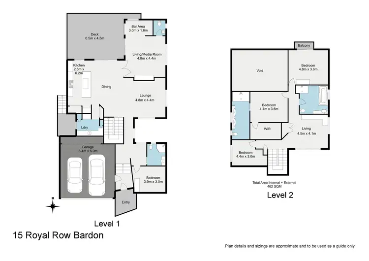 Floorplan of Homely house listing, 15 Royal Row, Bardon QLD 4065