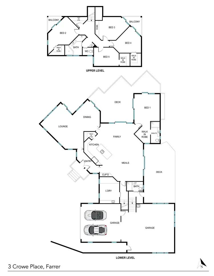Floorplan of Homely house listing, 3 Crowe Place, Farrer ACT 2607