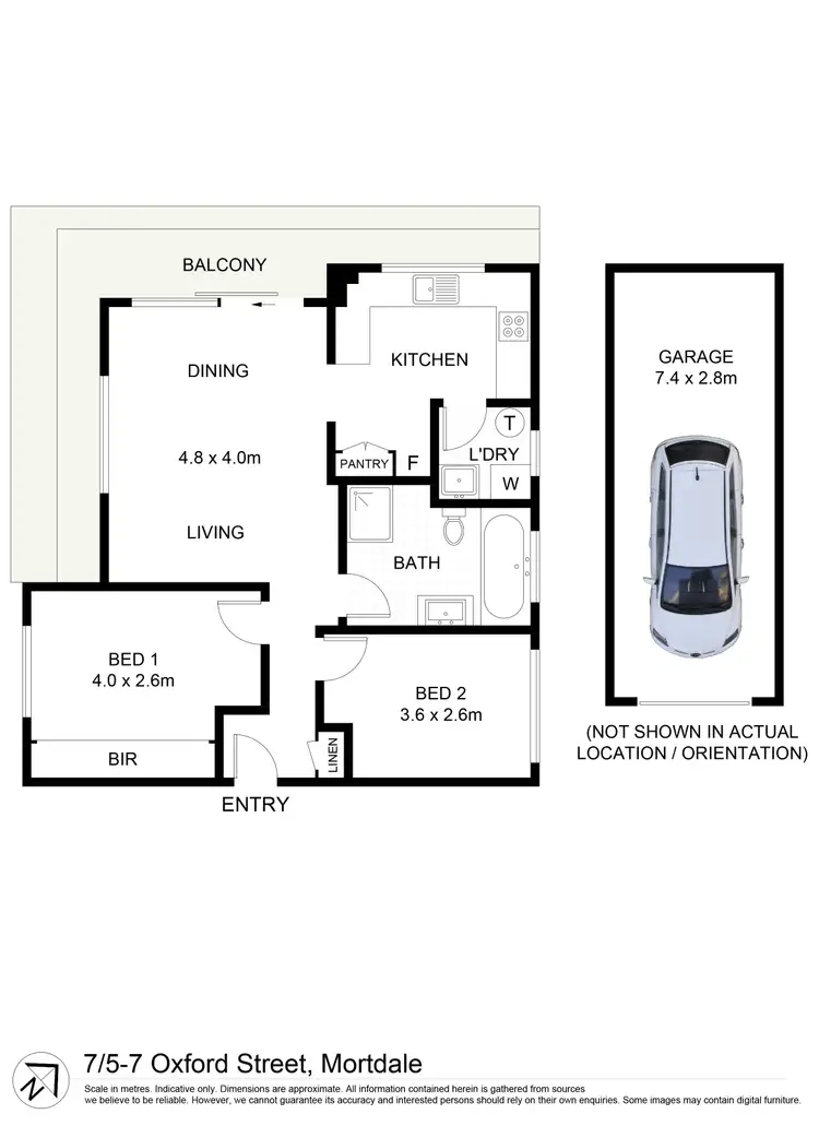 Floorplan of Homely unit listing, 7/5-7 Oxford Street, Mortdale NSW 2223