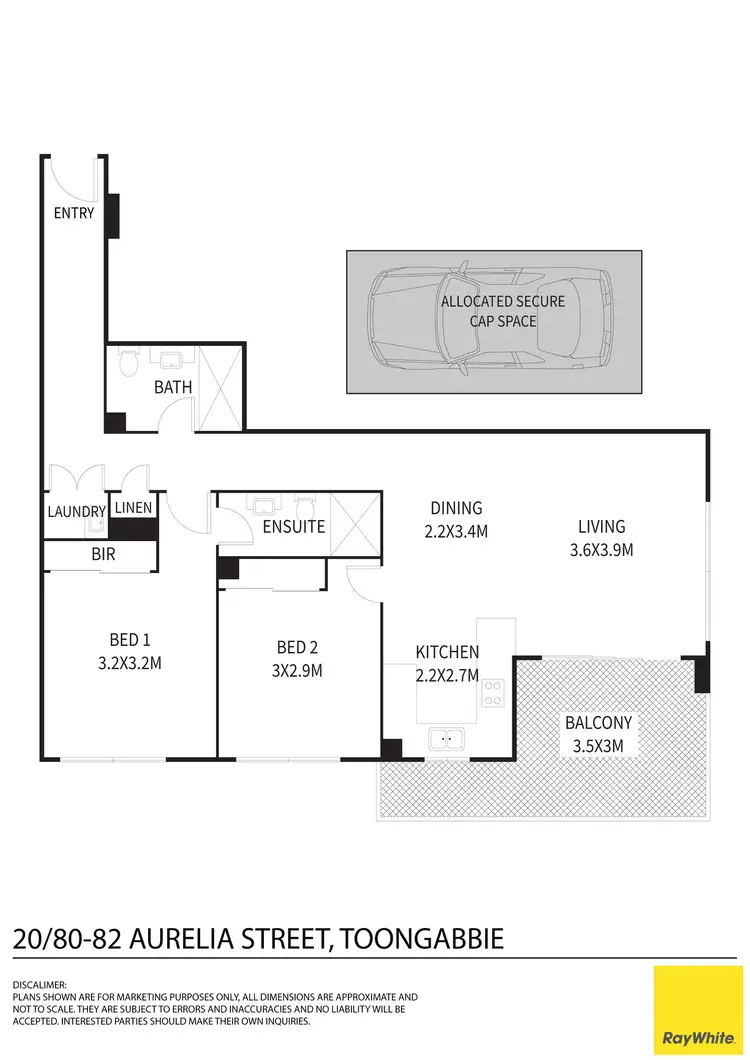 Floorplan of Homely apartment listing, 20/80-82 Aurelia Street, Toongabbie NSW 2146