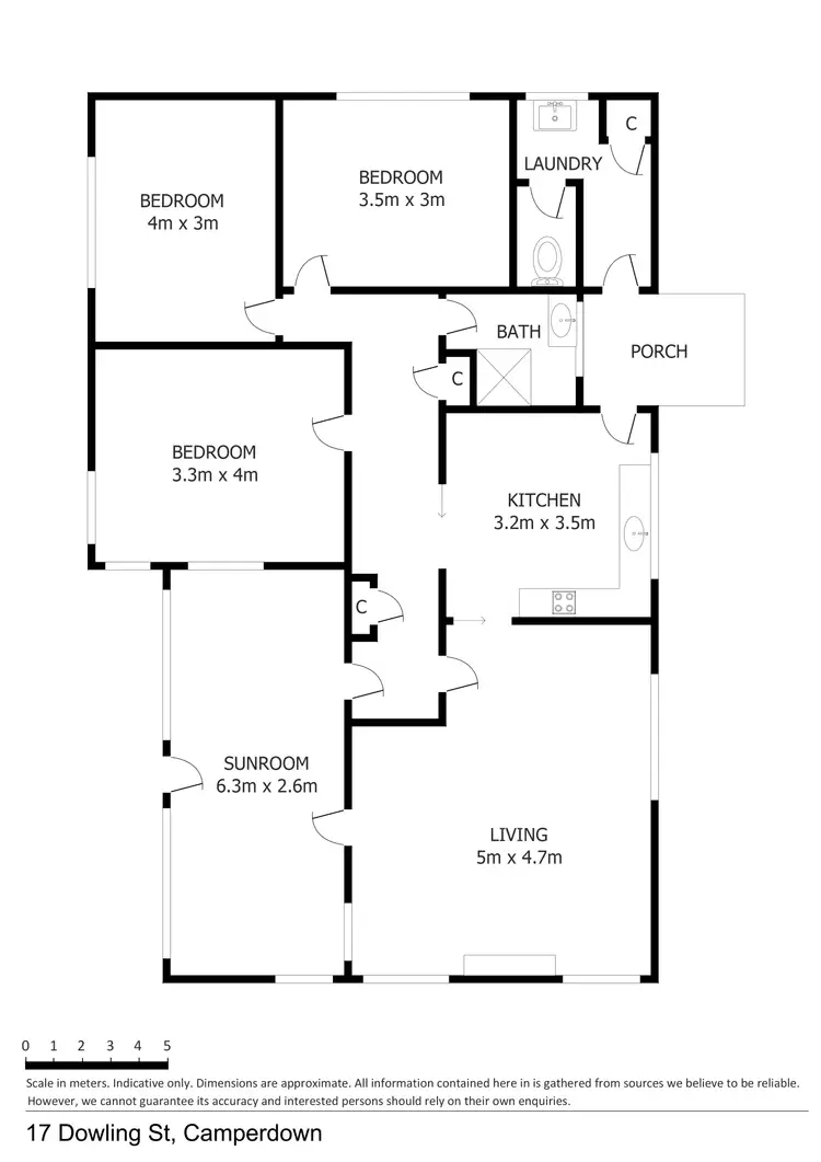 Floorplan of Homely house listing, 17 Dowling Street, Camperdown VIC 3260
