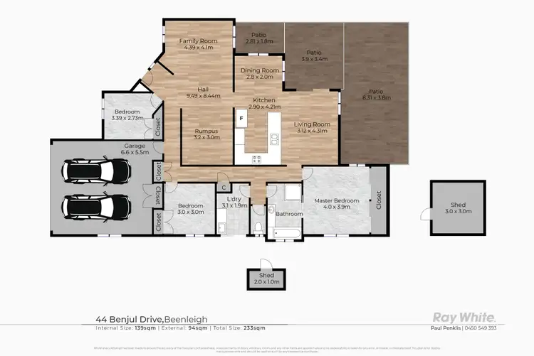 Floorplan of Homely house listing, 44 Benjul Drive, Beenleigh QLD 4207