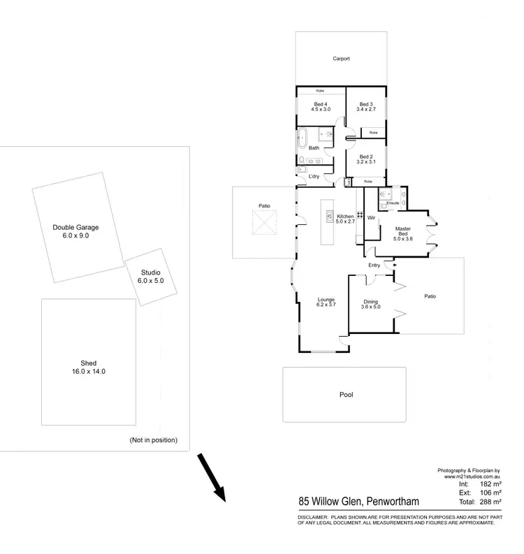 Floorplan of Homely house listing, 85 Willow Glen, Penwortham SA 5453