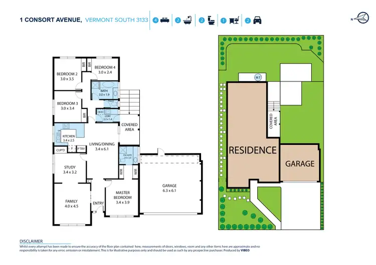 Floorplan of Homely house listing, 1 Consort Avenue, Vermont South VIC 3133