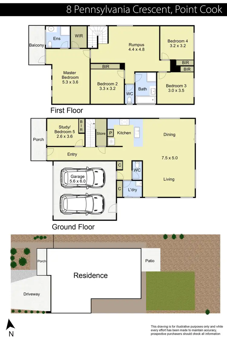 Floorplan of Homely house listing, 8 Pennsylvania Crescent, Point Cook VIC 3030