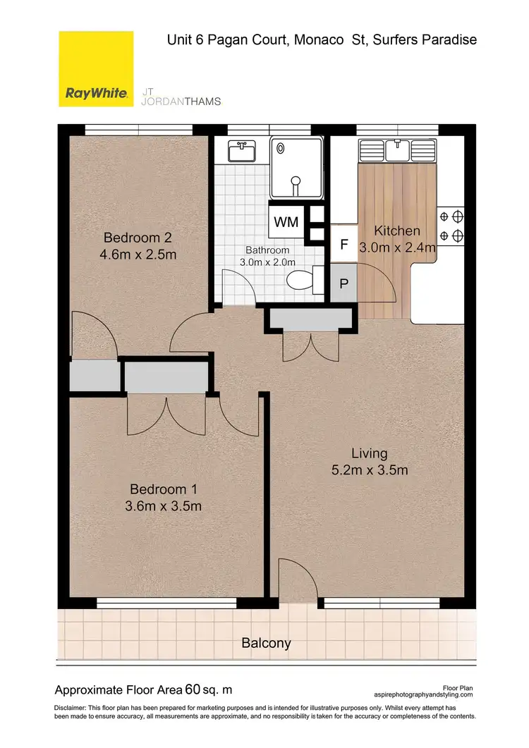 Floorplan of Homely apartment listing, 6/9 Monaco Street, Surfers Paradise QLD 4217