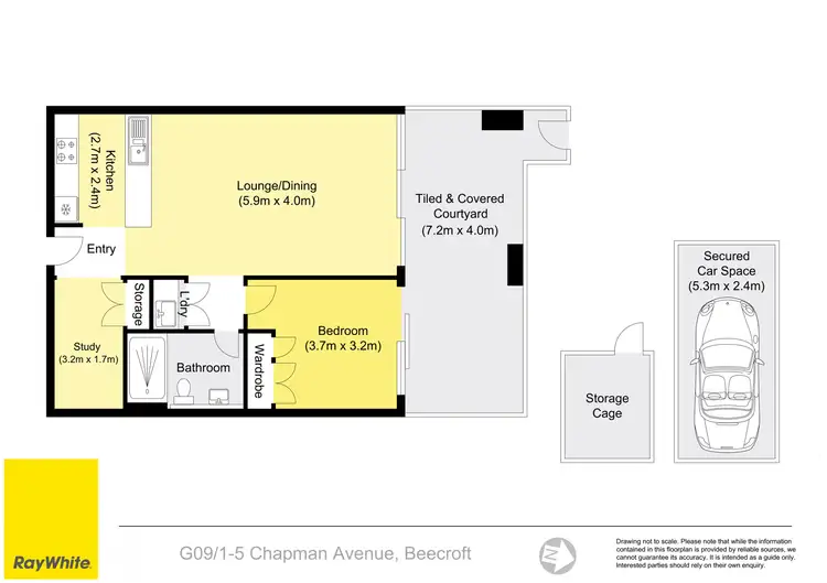 Floorplan of Homely unit listing, G09/1-5 Chapman Avenue, Beecroft NSW 2119