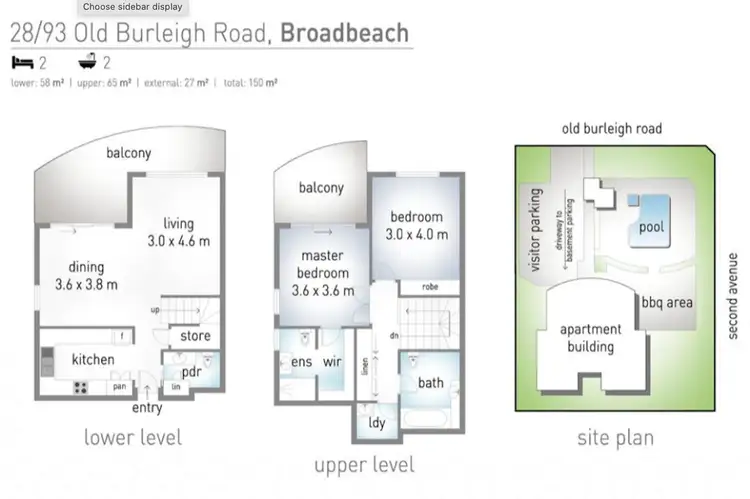 Floorplan of Homely apartment listing, 28/93 Old Burleigh Road, Broadbeach QLD 4218