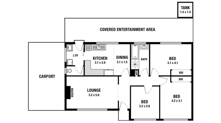 Floorplan of Homely house listing, 47 Ryans Road, Parafield Gardens SA 5107