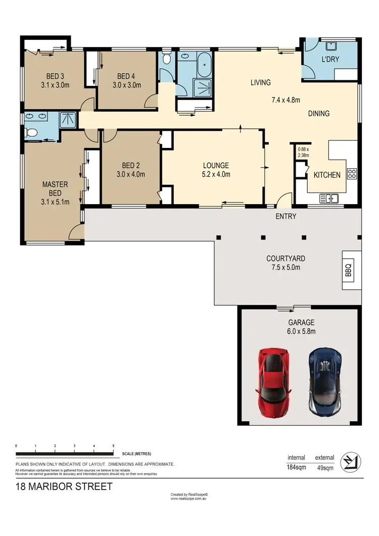Floorplan of Homely house listing, 18 Maribor Street, Westlake QLD 4074