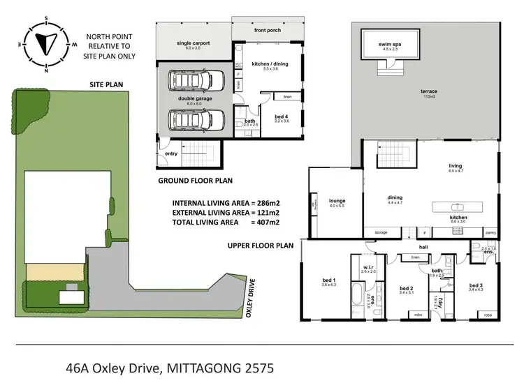 Floorplan of Homely house listing, 46a Oxley Drive, Mittagong NSW 2575