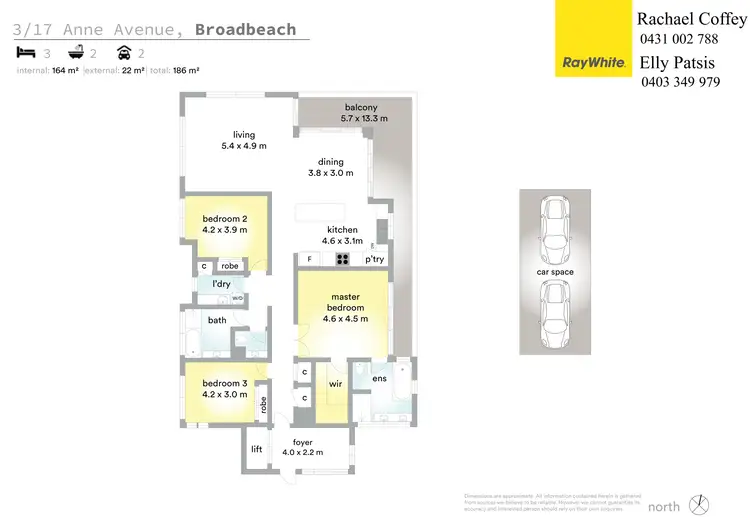 Floorplan of Homely apartment listing, 3/17 Anne Avenue, Broadbeach QLD 4218