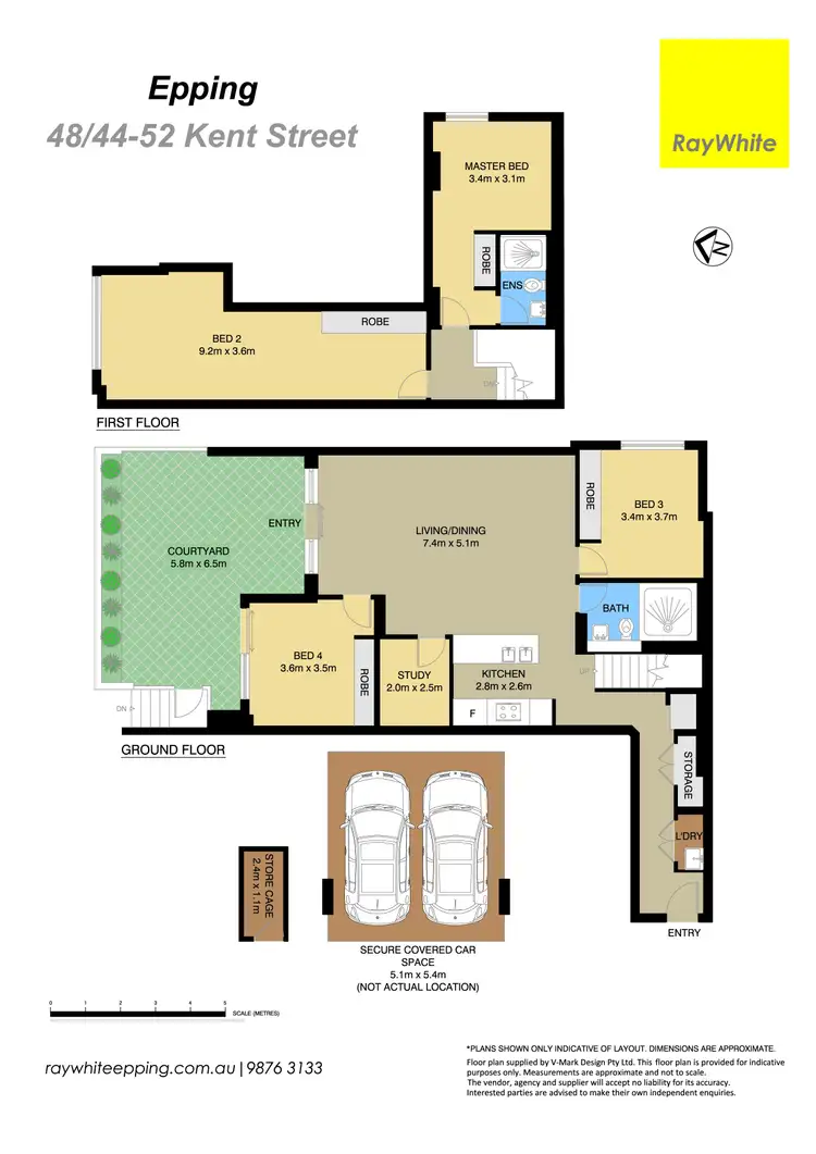 Floorplan of Homely townhouse listing, 48/44-52 Kent Street, Epping NSW 2121