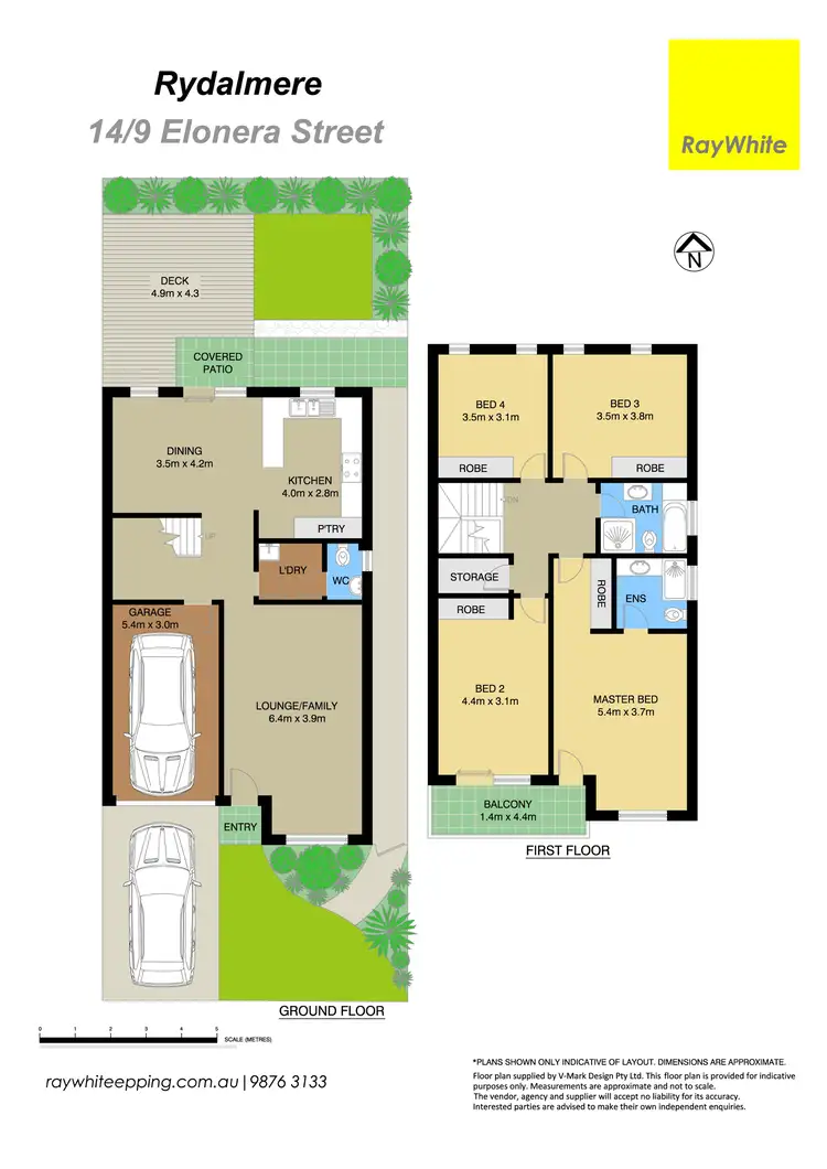Floorplan of Homely townhouse listing, 14/9 Elonera Street, Rydalmere NSW 2116