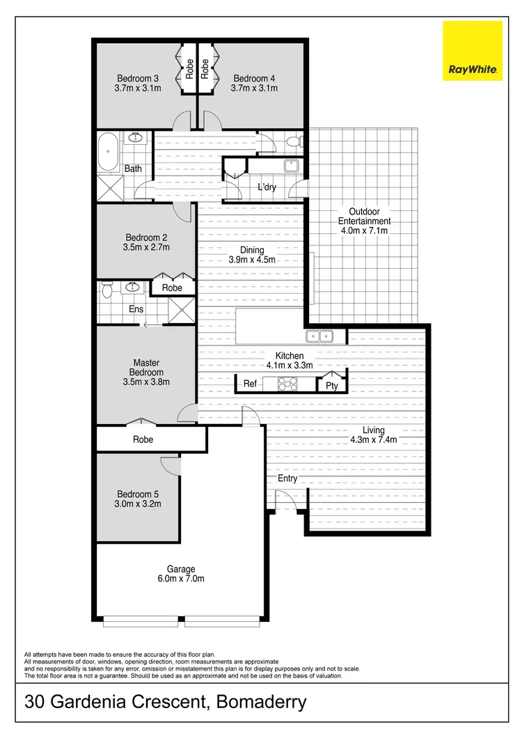 Floorplan of Homely house listing, 30 Gardenia Crescent, Bomaderry NSW 2541
