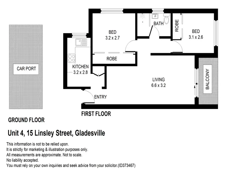 Floorplan of Homely apartment listing, 4/15 Linsley Street, Gladesville NSW 2111