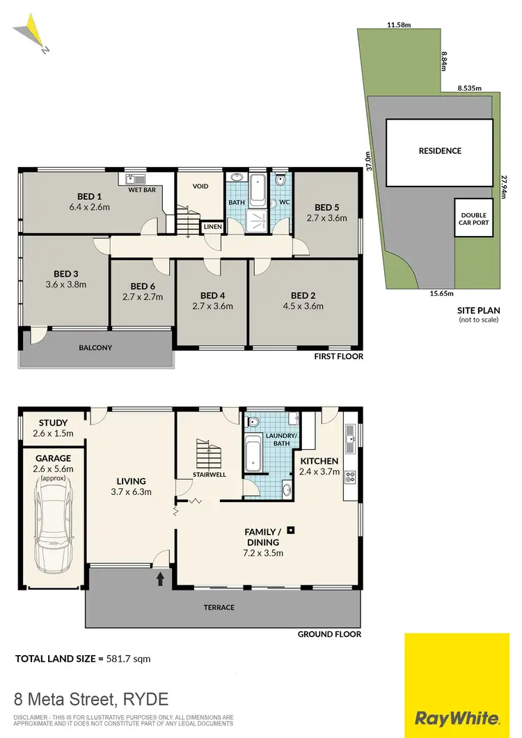 Floorplan of Homely house listing, 8 Meta Street, Ryde NSW 2112