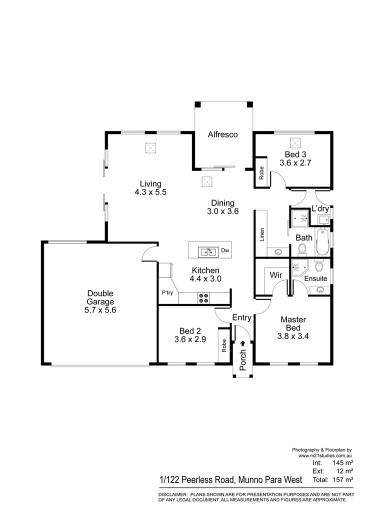 Floorplan of Homely house listing, 1/122 Peerless Road, Munno Para West SA 5115