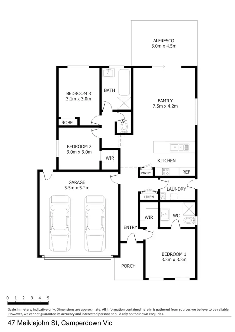 Floorplan of Homely house listing, 47 Meiklejohn Street, Camperdown VIC 3260