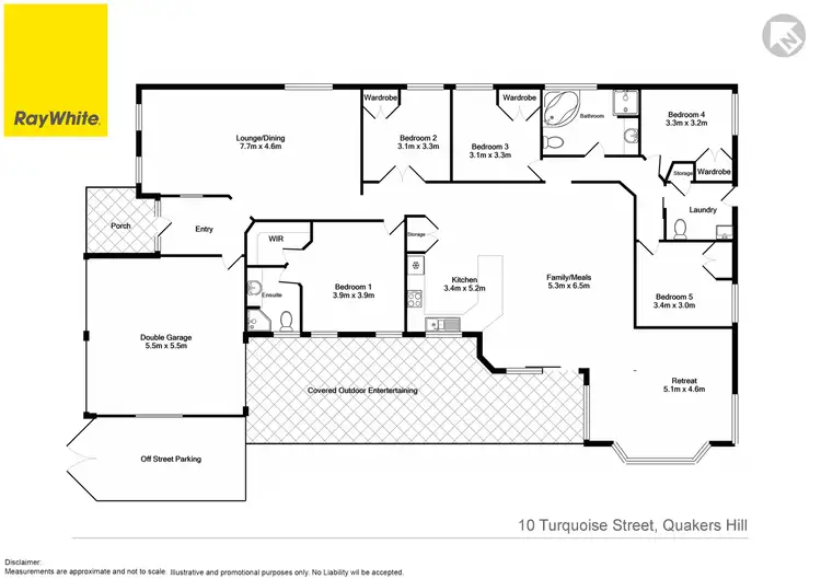 Floorplan of Homely house listing, 10 Turquoise Street, Quakers Hill NSW 2763