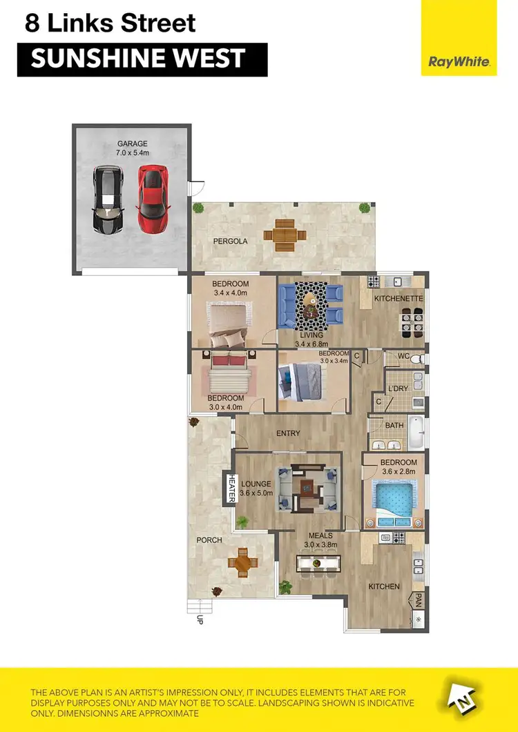 Floorplan of Homely house listing, 8 Links Street, Sunshine West VIC 3020