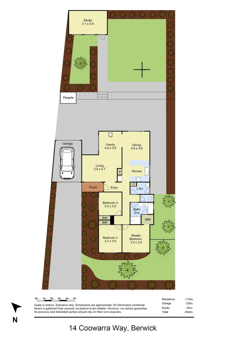 Floorplan of Homely house listing, 14 Coowarra Way, Berwick VIC 3806