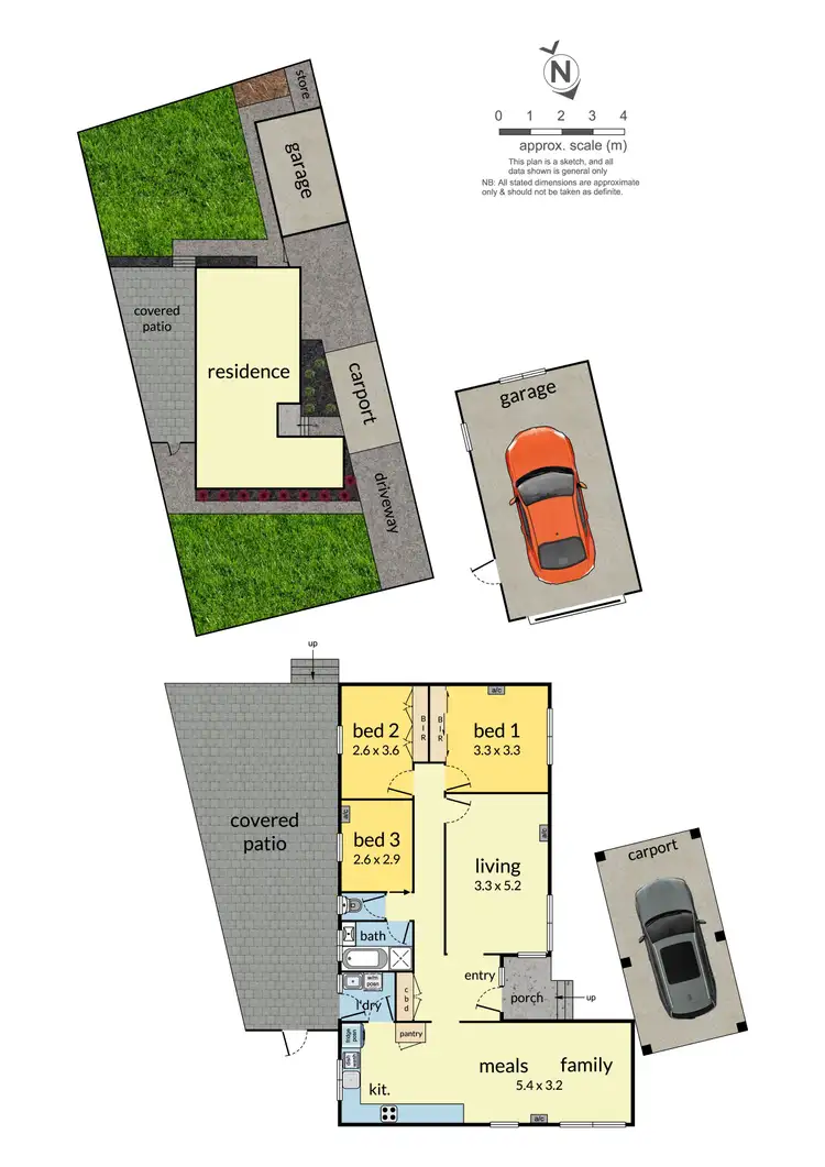 Floorplan of Homely house listing, 12 Frognal Drive, Noble Park North VIC 3174