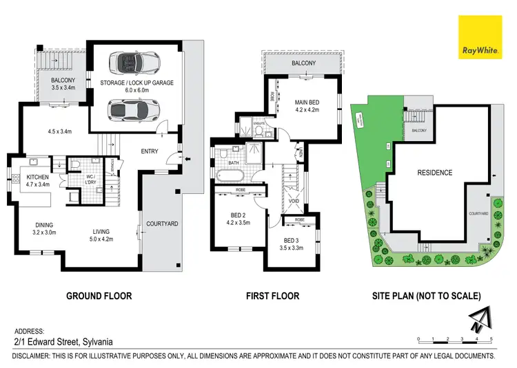 Floorplan of Homely townhouse listing, 2/1 Edward Street, Sylvania NSW 2224