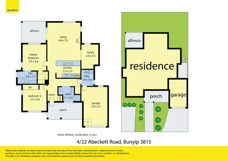 Floorplan of Homely villa listing, 4/22 Abeckett Road, Bunyip VIC 3815