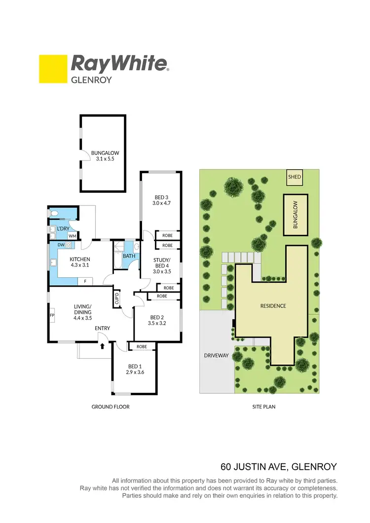 Floorplan of Homely house listing, 60 Justin Avenue, Glenroy VIC 3046