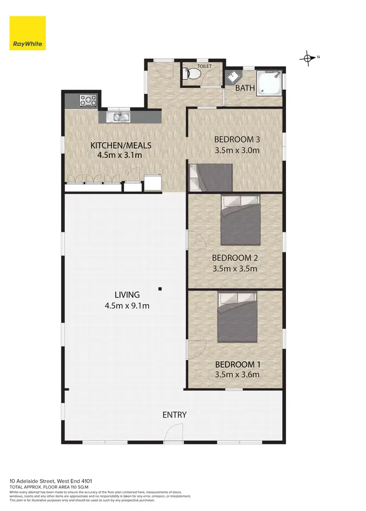 Floorplan of Homely house listing, 10 Adelaide Street, West End QLD 4101