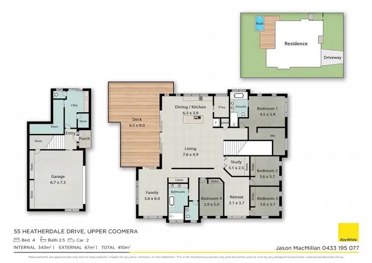 Floorplan of Homely house listing, 55 Heatherdale Drive, Upper Coomera QLD 4209