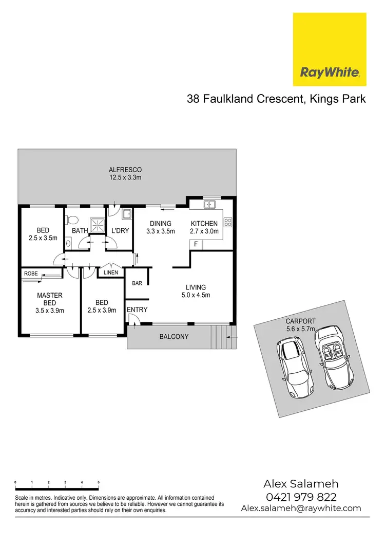 Floorplan of Homely house listing, 38 Faulkland Crescent, Kings Park NSW 2148