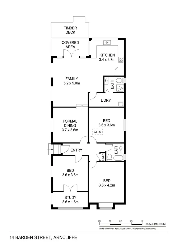 Floorplan of Homely house listing, 14 Barden Street, Arncliffe NSW 2205