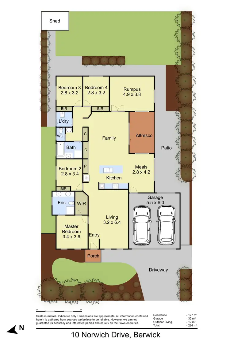 Floorplan of Homely house listing, 10 Norwich Drive, Berwick VIC 3806