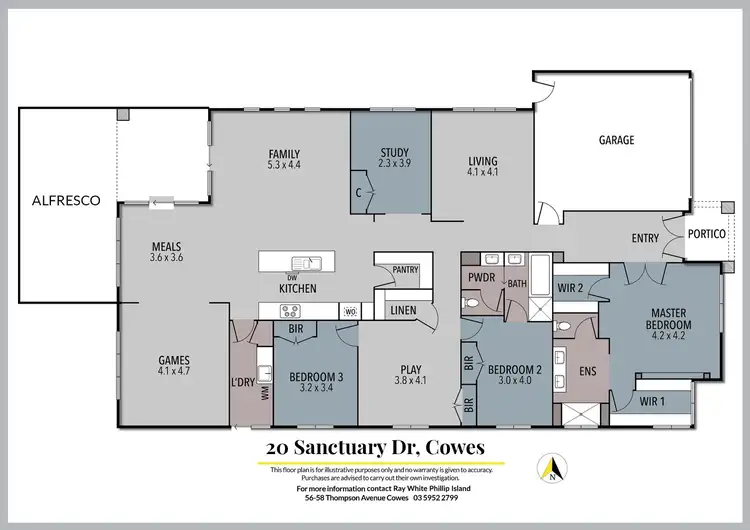 Floorplan of Homely house listing, 20 Sanctuary Drive, Cowes VIC 3922