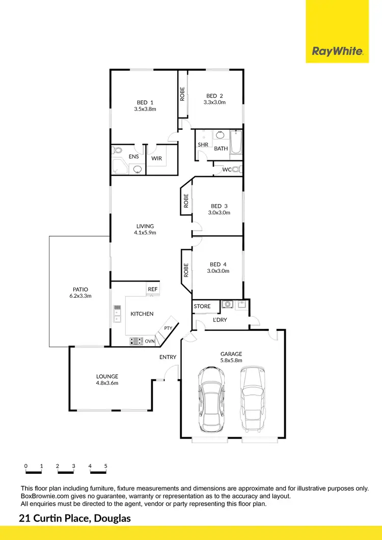 Floorplan of Homely house listing, 21 Curtin Place, Douglas QLD 4814