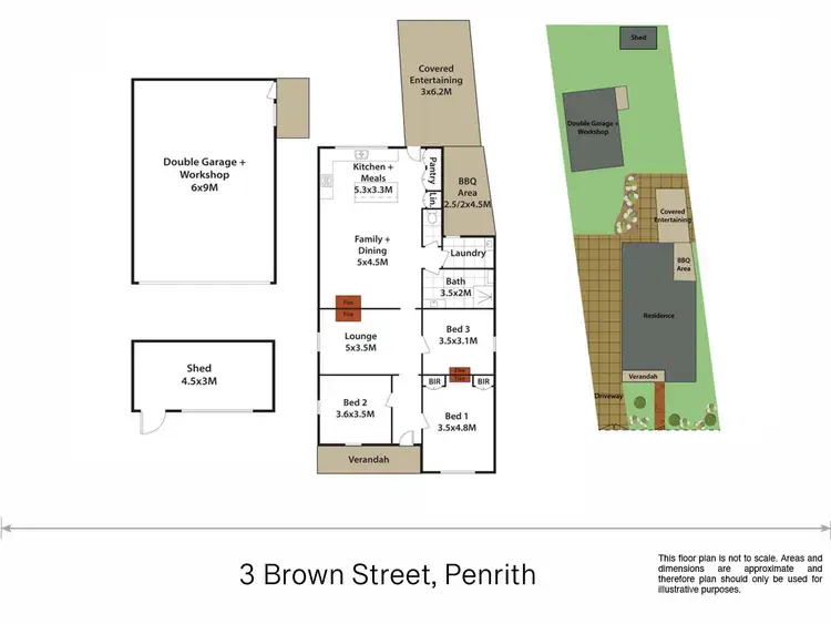 Floorplan of Homely house listing, 3 Brown Street, Penrith NSW 2750