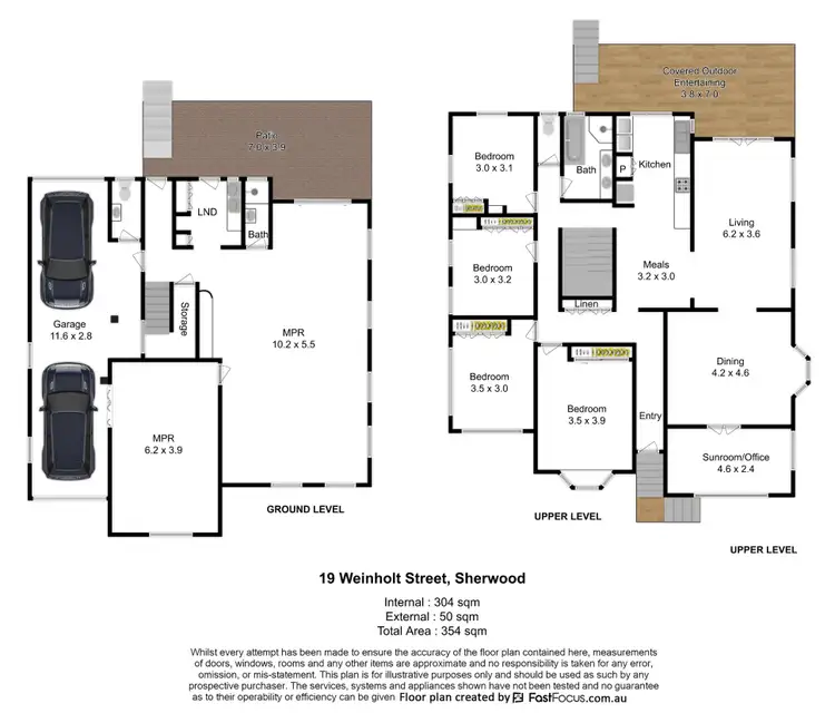 Floorplan of Homely house listing, 19 Weinholt Street, Sherwood QLD 4075
