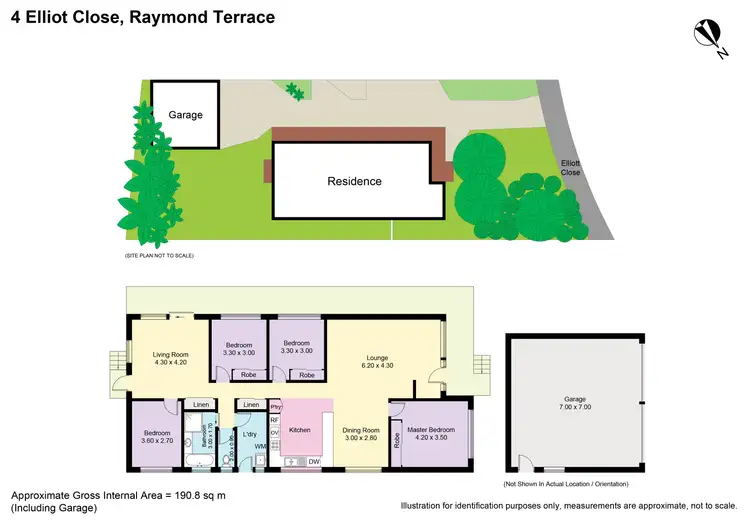 Floorplan of Homely house listing, 4 Elliott Close, Raymond Terrace NSW 2324