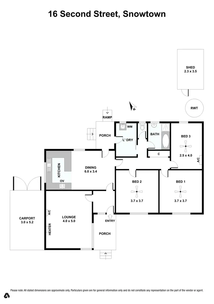 Floorplan of Homely house listing, 16 Second Street, Snowtown SA 5520