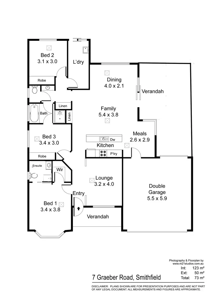 Floorplan of Homely house listing, 7 Graeber Road, Smithfield SA 5114