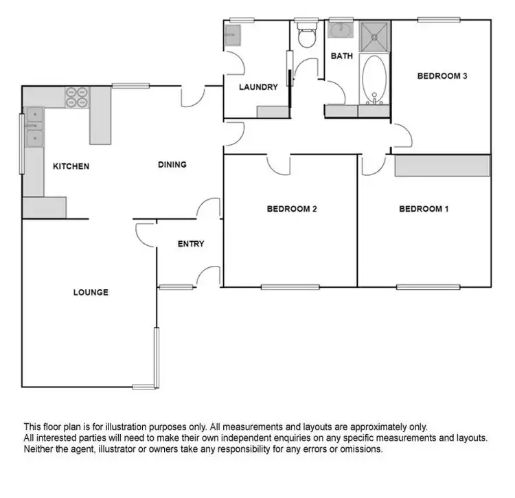 Floorplan of Homely house listing, 15 West Terrace, Quorn SA 5433