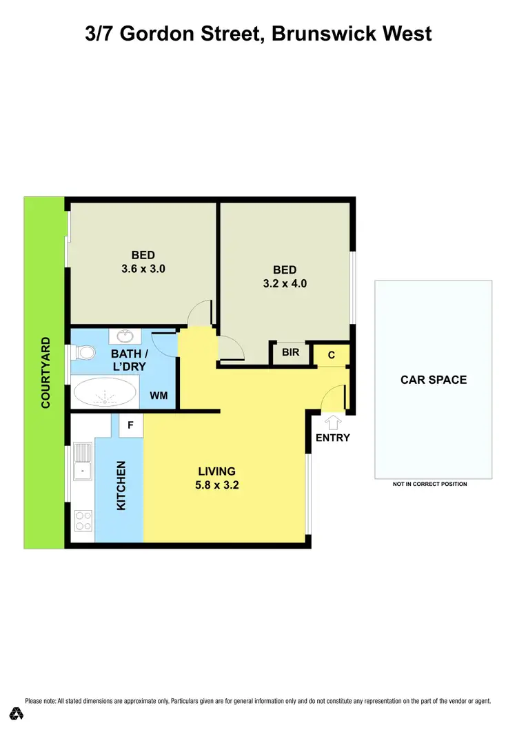 Floorplan of Homely unit listing, 3/7 Gordon Street, Brunswick West VIC 3055